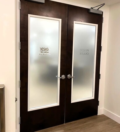 Custom Frosted Etched Vinyl